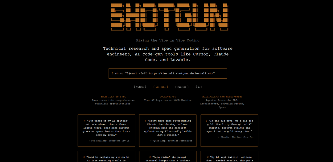 Shotgun CLI