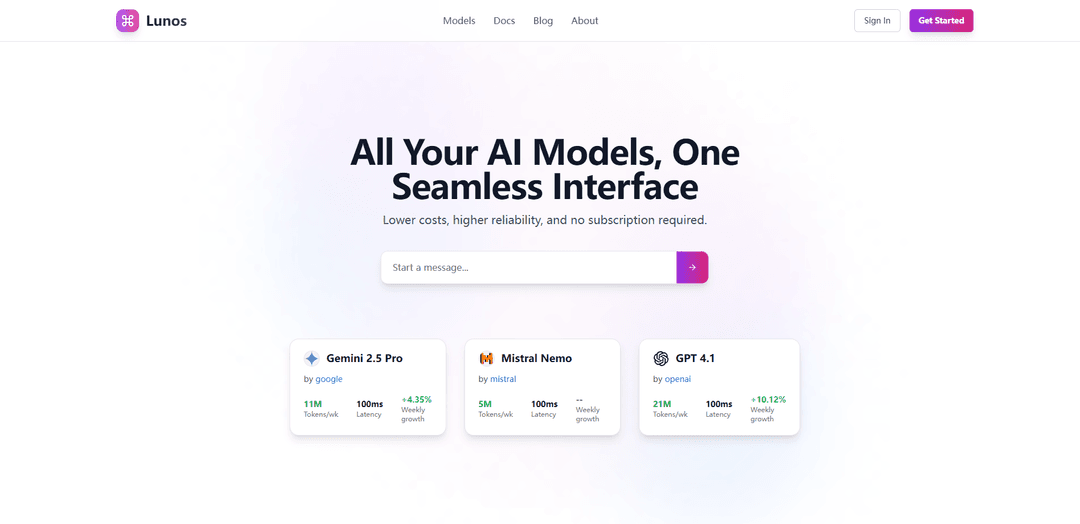Lunos - AI Gateway