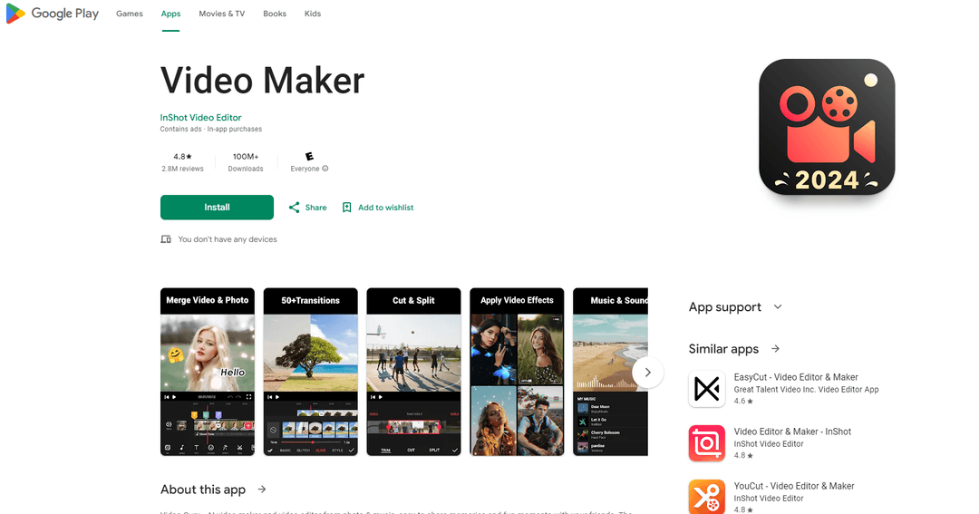 Video Maker - All-in-One Android Video Editing App