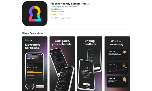 Fitlock: Healthy Screen Time