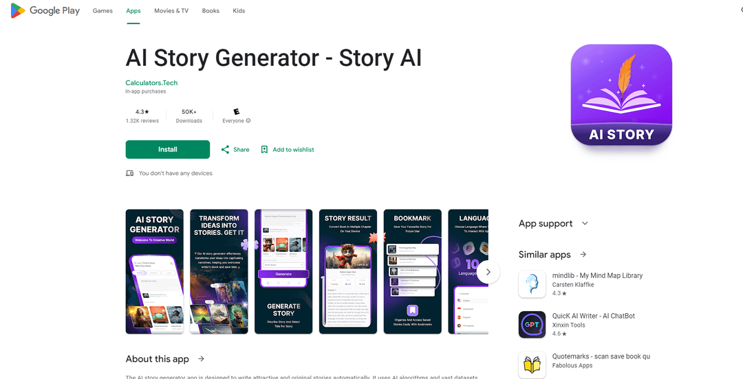 Story AI - AI-Powered Story Generator