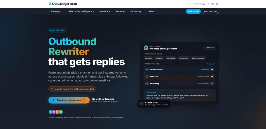 Outbound Rewriter that gets replies