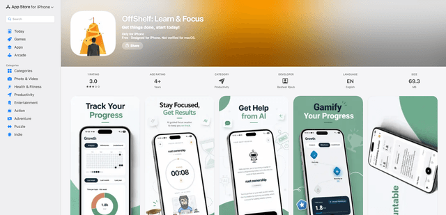 OffShelf: Learn & Focus