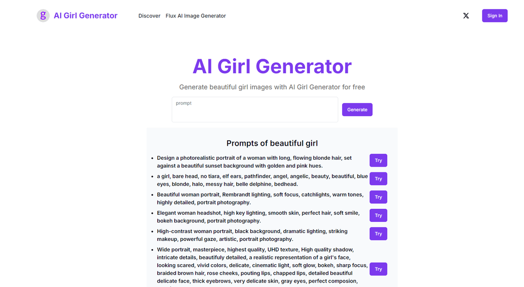 AI Girl Generator