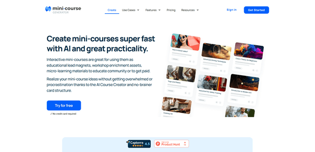 Mini Course Generator