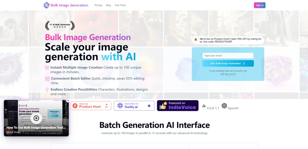 Bulk Image Generation