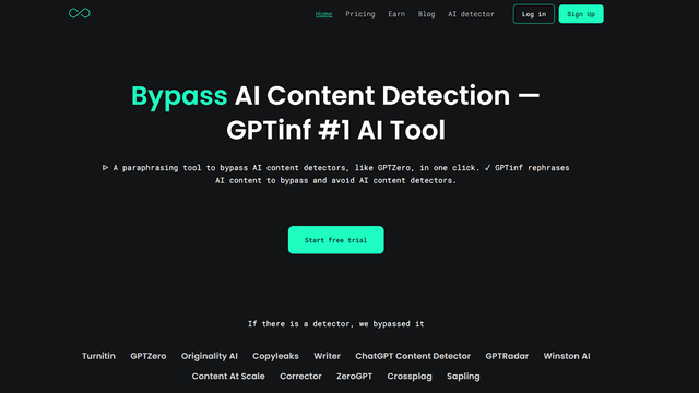 GPTinf Review: AI Content Humanizer for Bypass Detection