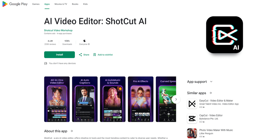 ShotCut - AI-Powered Video Editing App