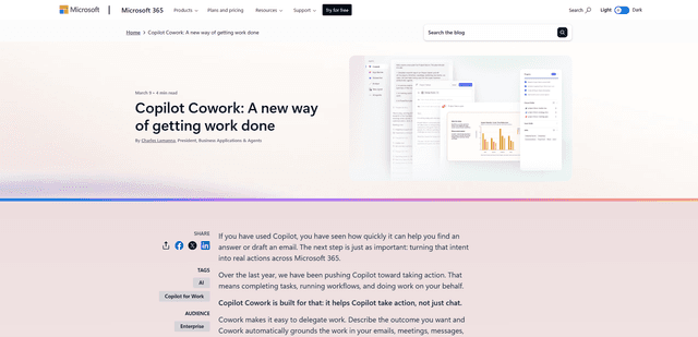 Microsoft Copilot Cowork