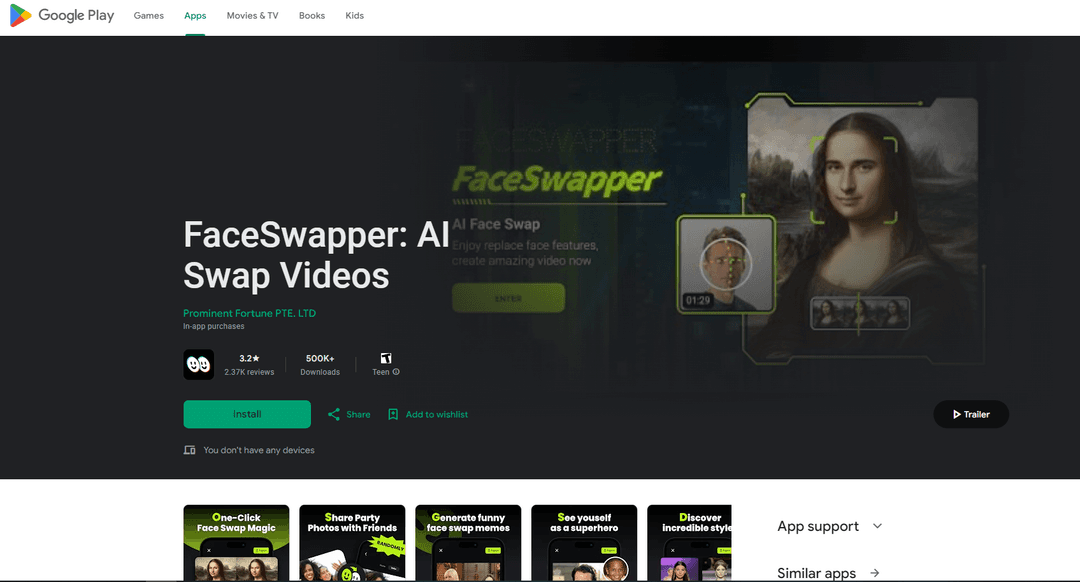 FaceSwapper - AI Face Swap App for Photos, GIFs & Videos