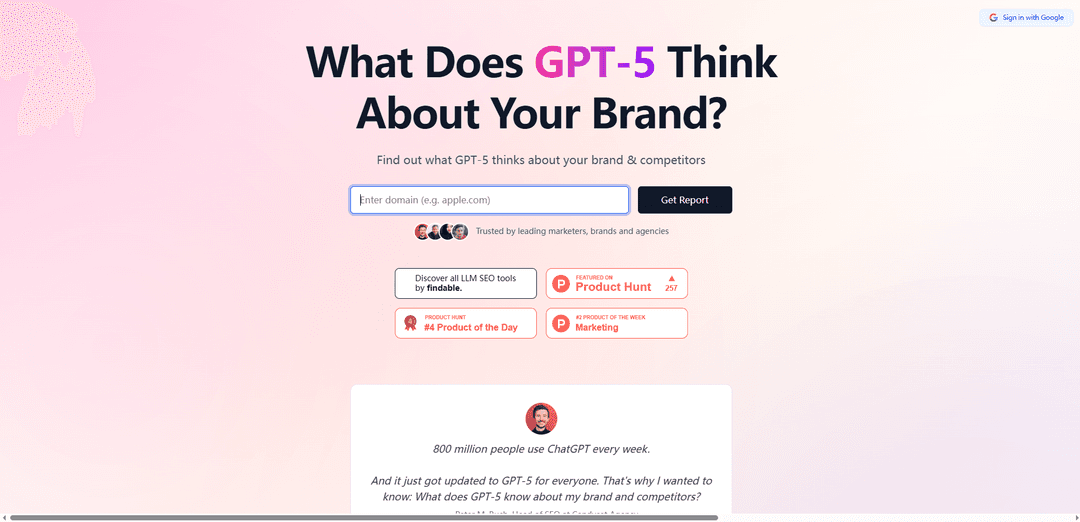 GPT-5 SEO Brand Visiblity