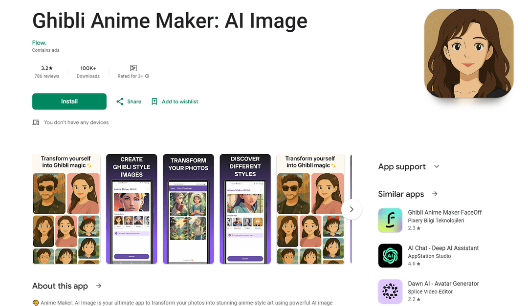 Ghibli Anime Maker: AI Image