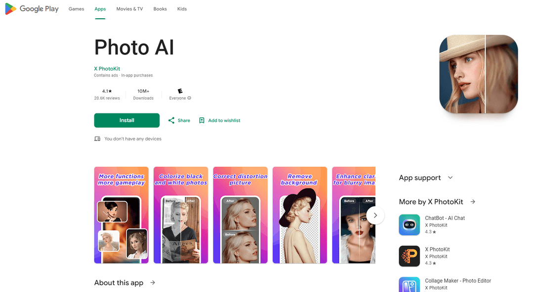 Photo AI - AI-Powered Photo Editing App