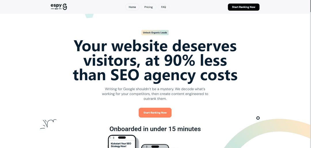 Espy Go - SEO Automation for Startups