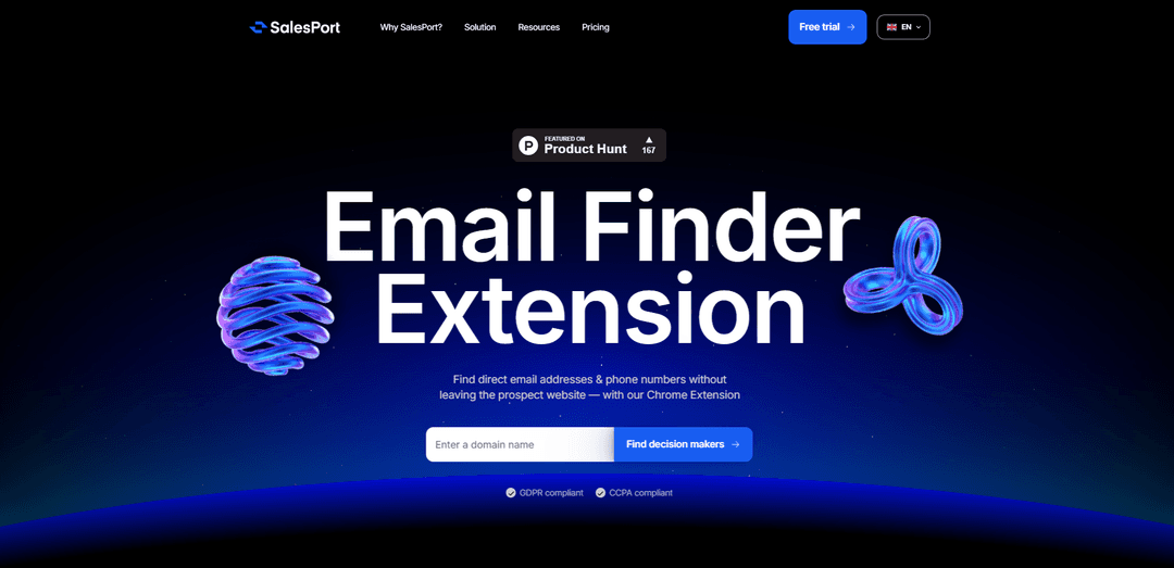 SalesPort Email Finder Extension