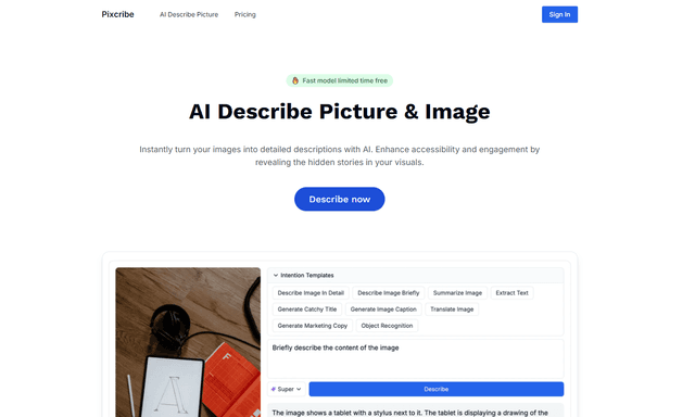 Pixcribe Review: AI-Powered Image Description Revolution