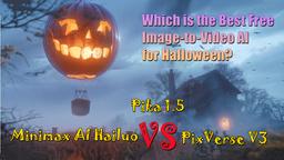 Minimax AI Hailuo VS Pika 1.5 VS PixVerse V3: Which is the Best Free Image-to-Video AI for Halloween?