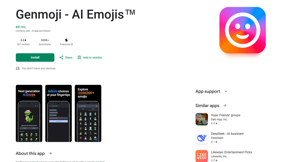 Genmoji - AI Emojis™