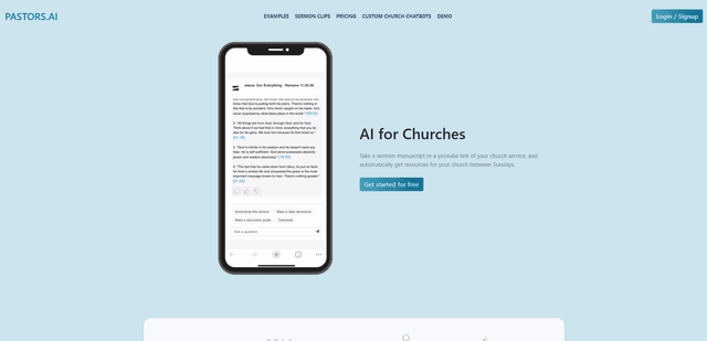 Обзор PASTORS.AI: Инструменты на базе ИИ для церковного служения