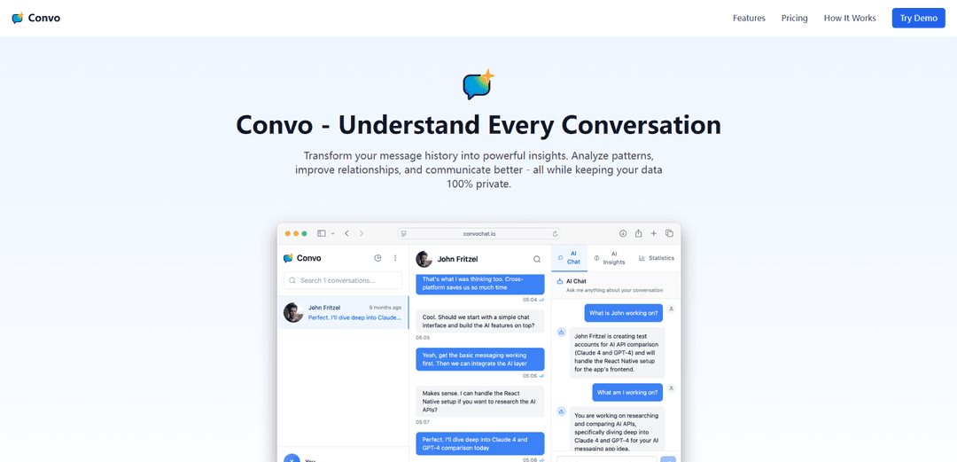Convo - Chat Insights