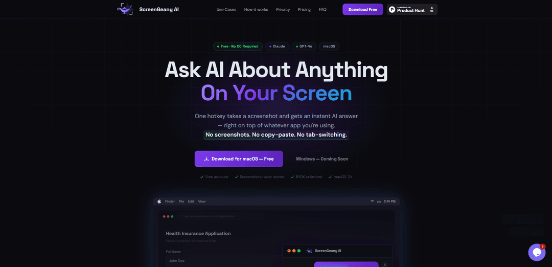 ScreenGeany AI
