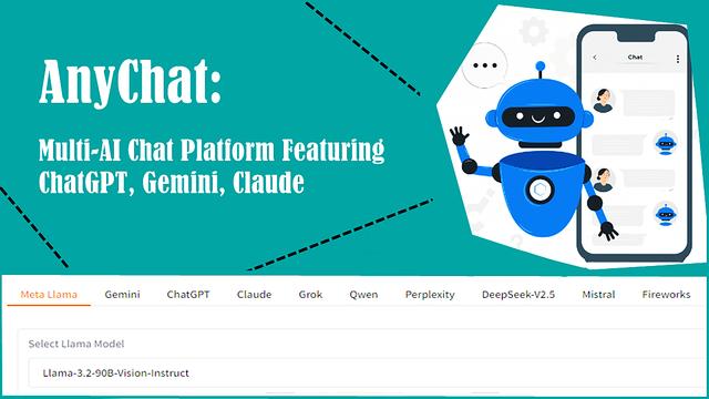 ChatGPT、Gemini、Claudeなどを搭載したマルチAIチャットプラットフォーム AnyChat