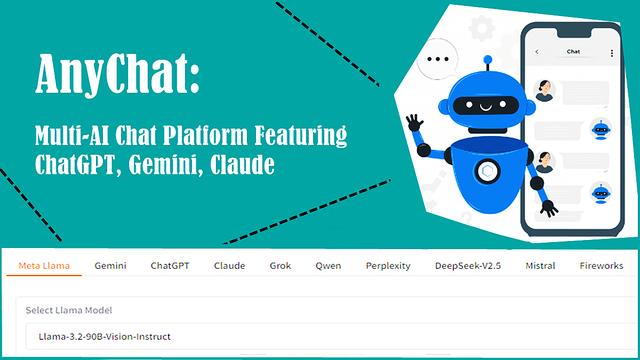 ChatGPT、Gemini、Claudeなどを搭載したマルチAIチャットプラットフォーム AnyChat