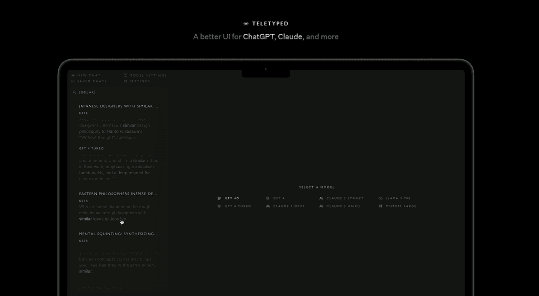 Teletyped - Supercharge Your AI Chatbot Experience