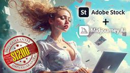 輕鬆使用 Midjourney 6.1 創建和銷售 AI 生成的股票照片賺錢（每月 1,200 美元）