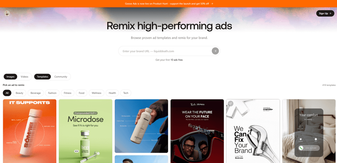 Goose Ads Remixer