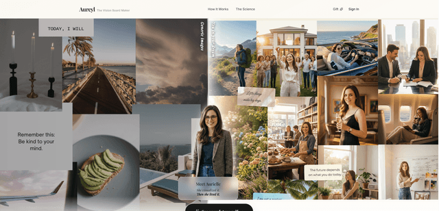 Aureyl – Personalized AI Vision Board