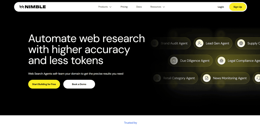 Web Search Agents by Nimble