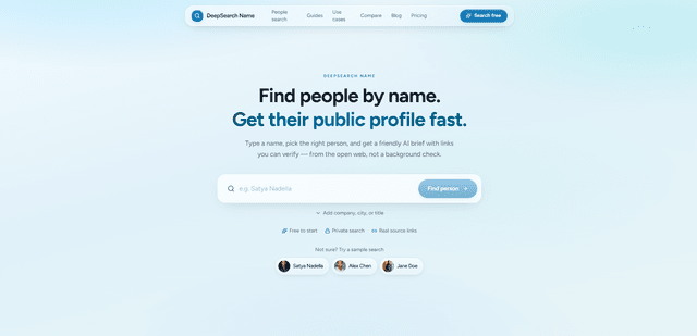 DeepSearch Name