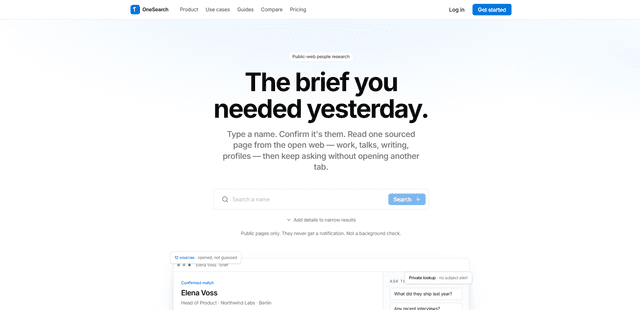 OneSearch - Deep Search Anyone