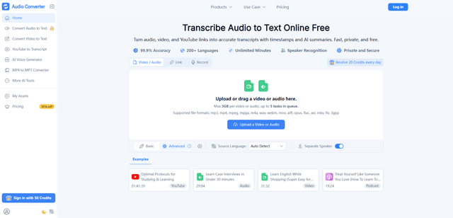 Transcribe Audio to Text