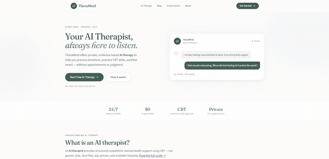 TheraMind - Your AI Therapist