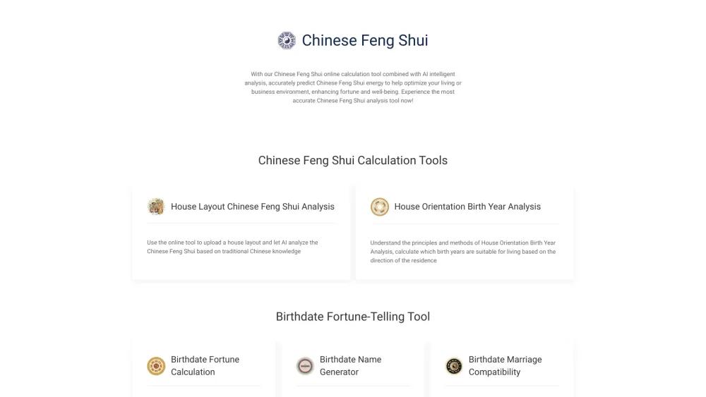 Feng Shui Master - AI-Powered Fortune Telling and Name Analysis