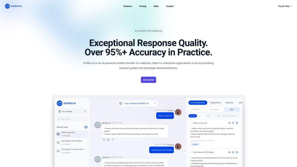 EntBot.ai - AI-Powered Chatbot Builder for Enterprise