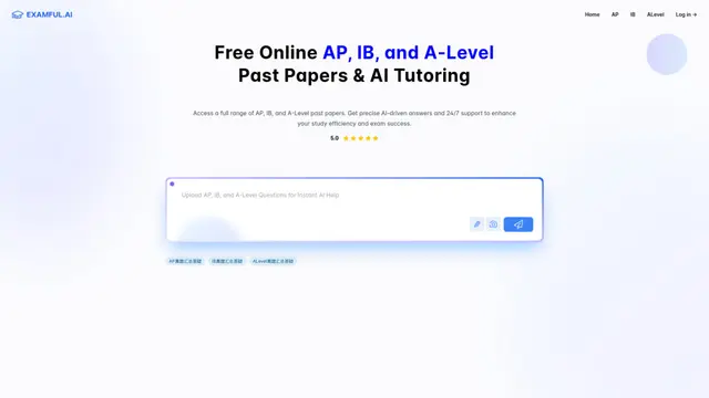 Examful.ai: Free AP, IB, and A-Level Past Papers and Tutoring