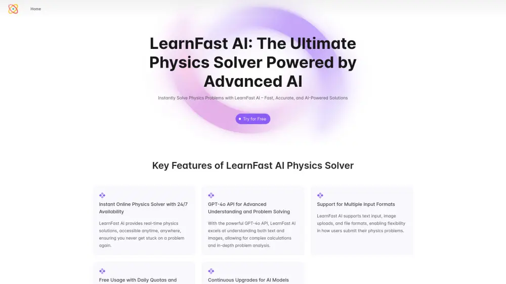 LearnFast AI - Продвинутый решатель физики