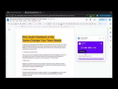 Say It So - Better Feedback For GDocs