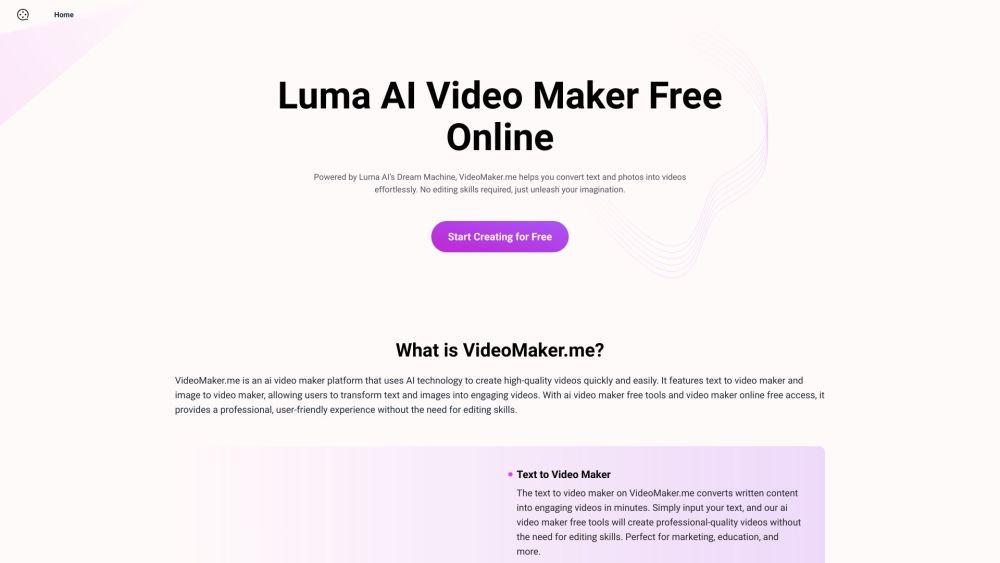 VideoMaker.me - Создавайте потрясающие видео с помощью ИИ