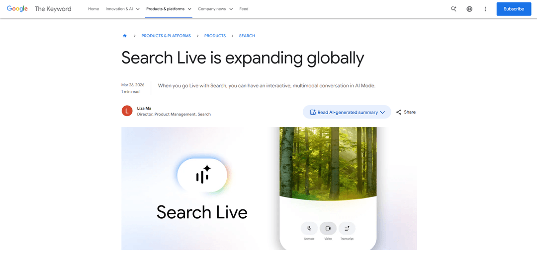 Google Search Live
