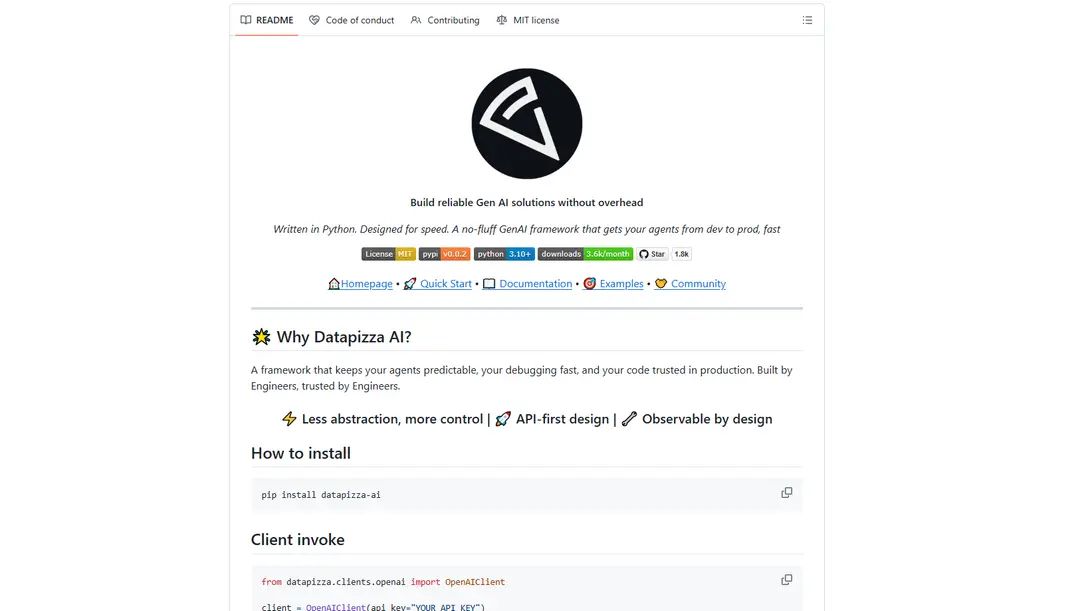Datapizza AI Framework