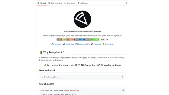 Datapizza AI Framework