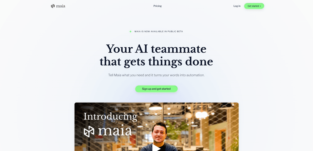 maia.is your AI that gets things done