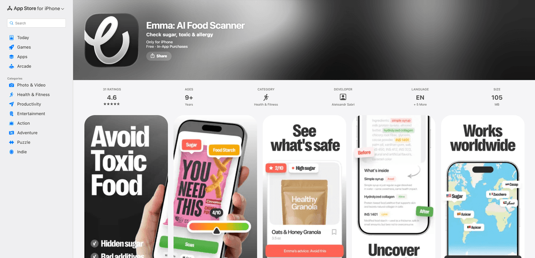 Emma: AI Food Scanner
