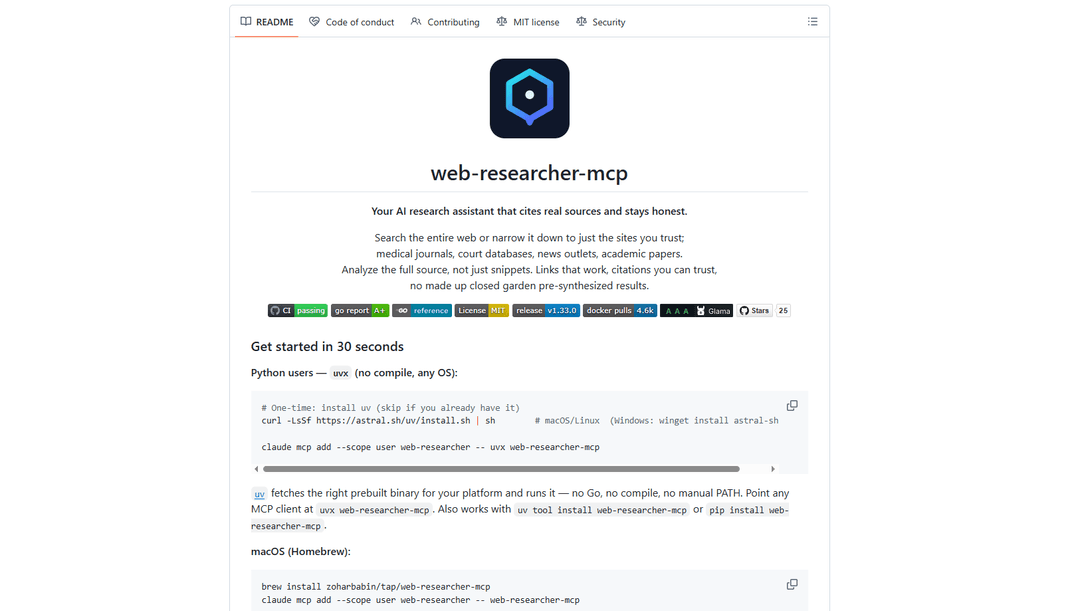 Web Researcher MCP