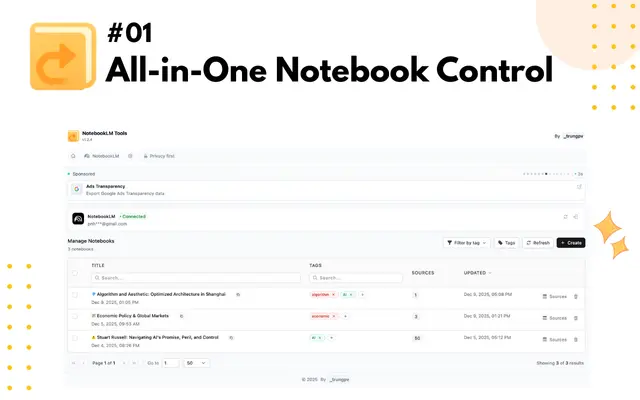 NotebookLM Tools Chrome Extension