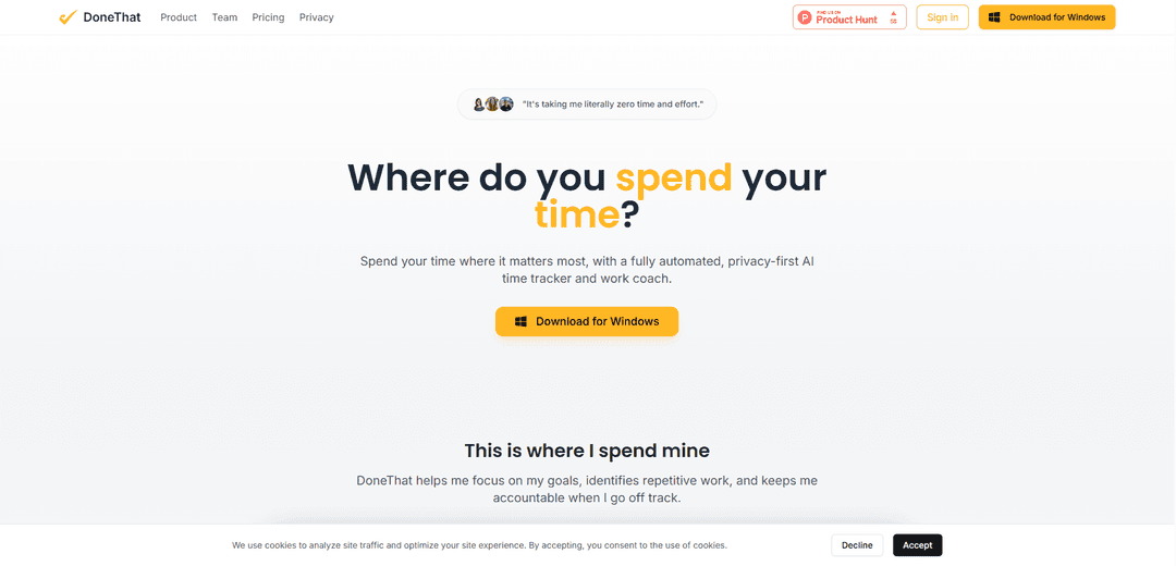 DoneThat - Where do you spend your time?